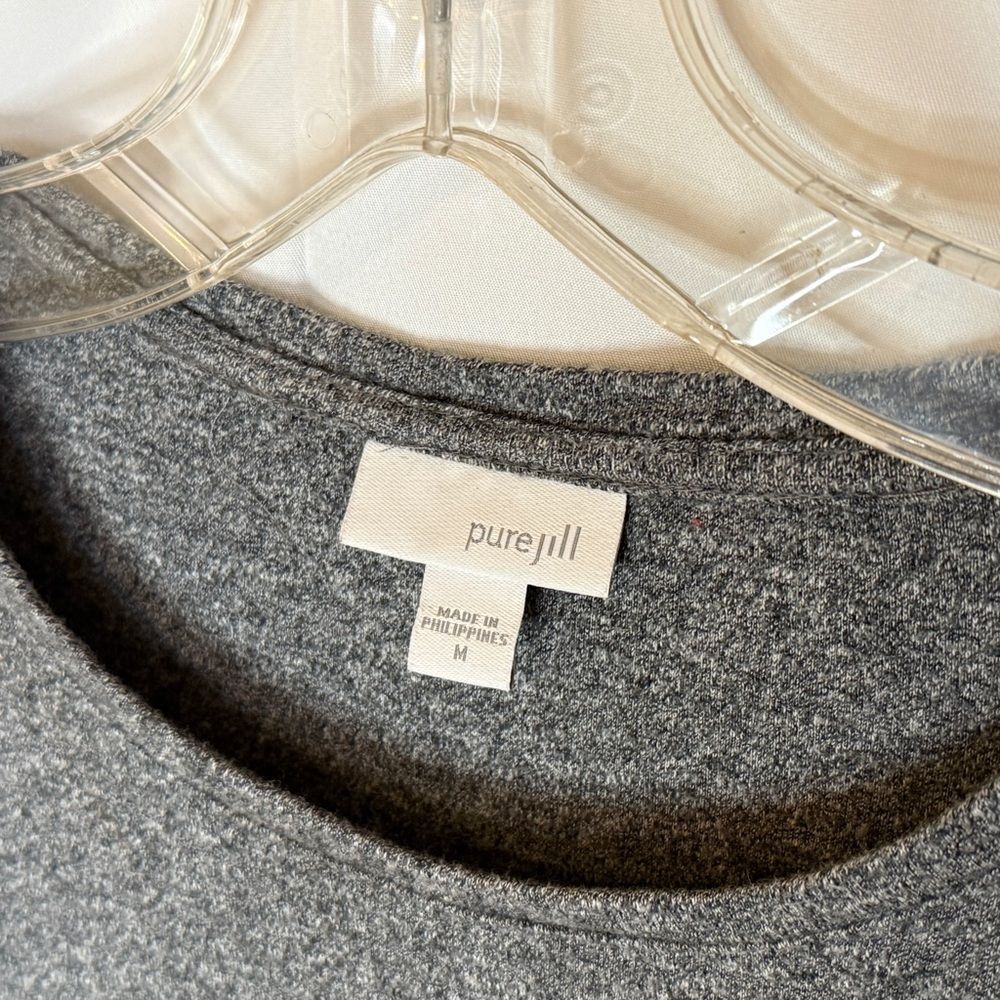 Pure Jill Gray Sweater Dress M - Picture 5 of 6